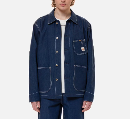 Howie Chore Jacket, Utility Denim-Jakker-Nudie Jeans-Motorious Copenhagen