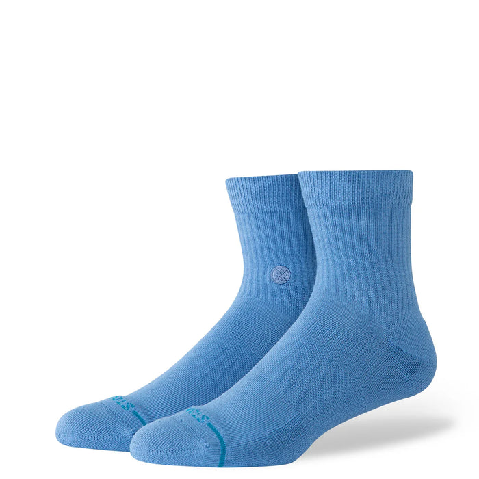 Icon Quarter Socks, Capri Blue-Sokker-Stance-Motorious Copenhagen
