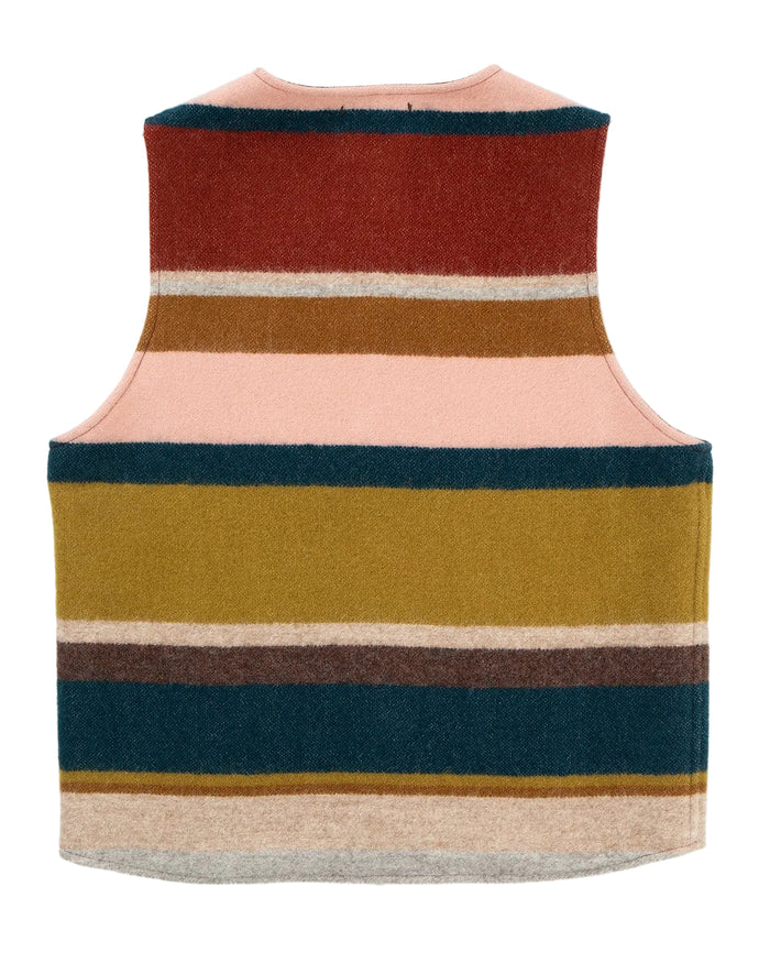 Indigofera Catskill Vest, Striped Wool Blanket-Veste-IndigoFera-Motorious Copenhagen
