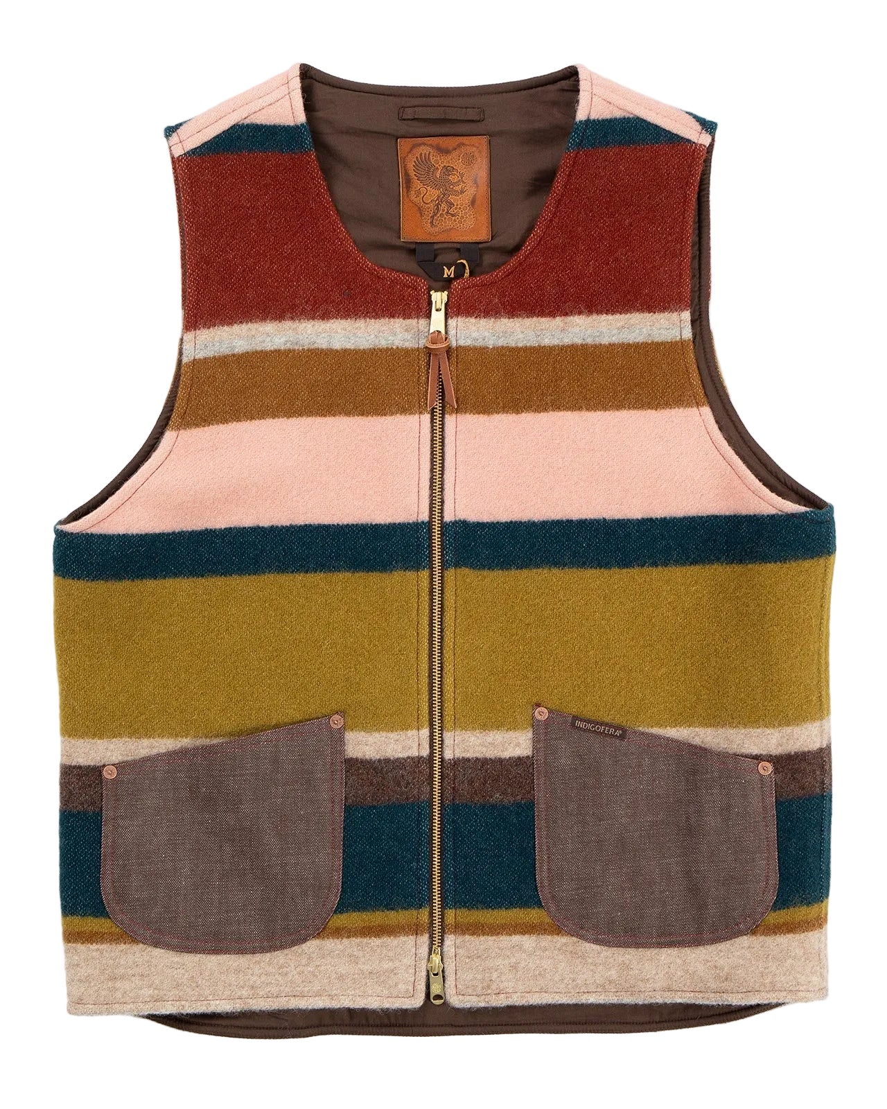 Indigofera Catskill Vest, Striped Wool Blanket-Veste-IndigoFera-Motorious Copenhagen