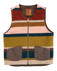 Indigofera Catskill Vest, Striped Wool Blanket-Veste-IndigoFera-Motorious Copenhagen