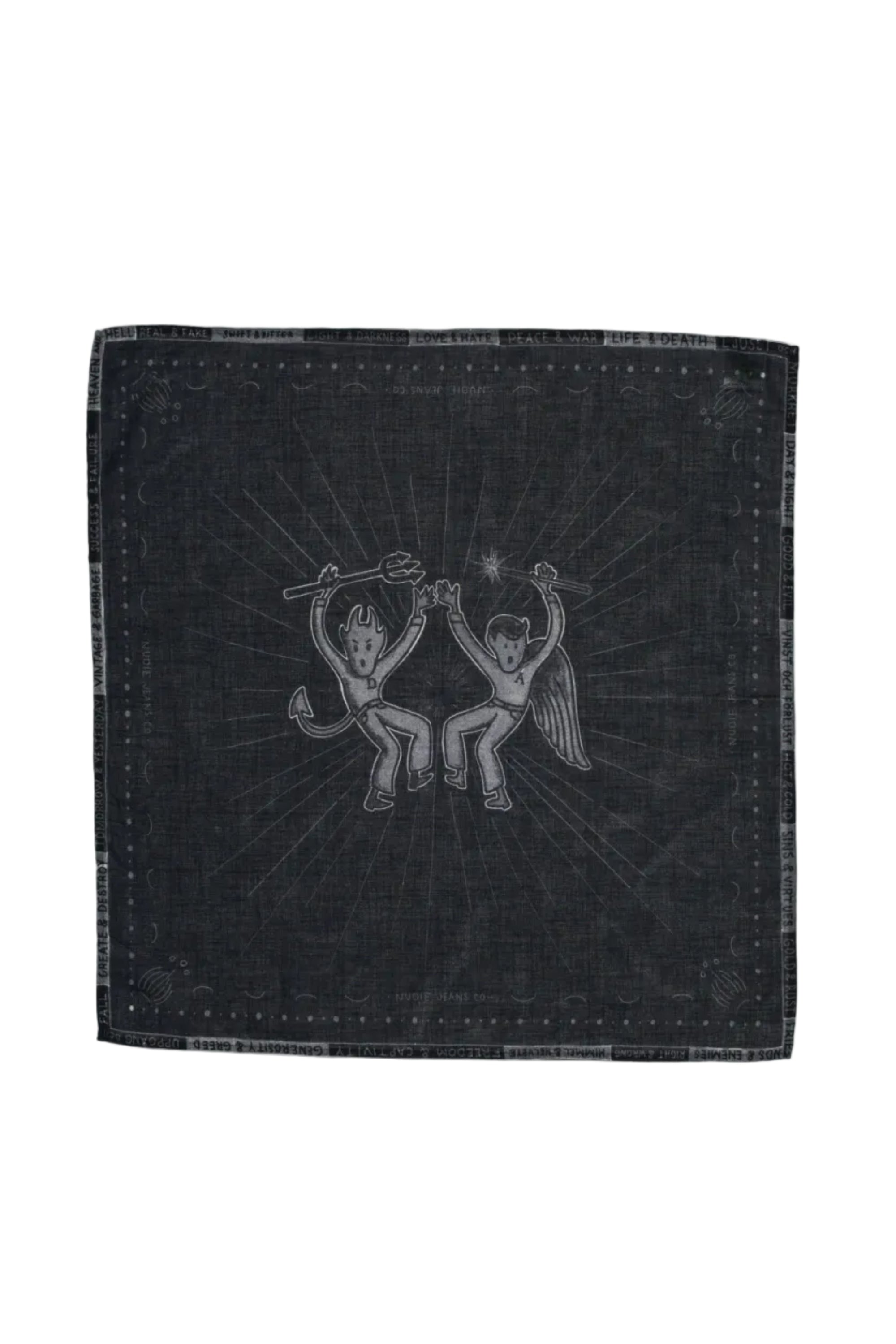 Ingrid Bandana, Counterpoints, Black-Halstørklæder-Nudie Jeans-Motorious Copenhagen