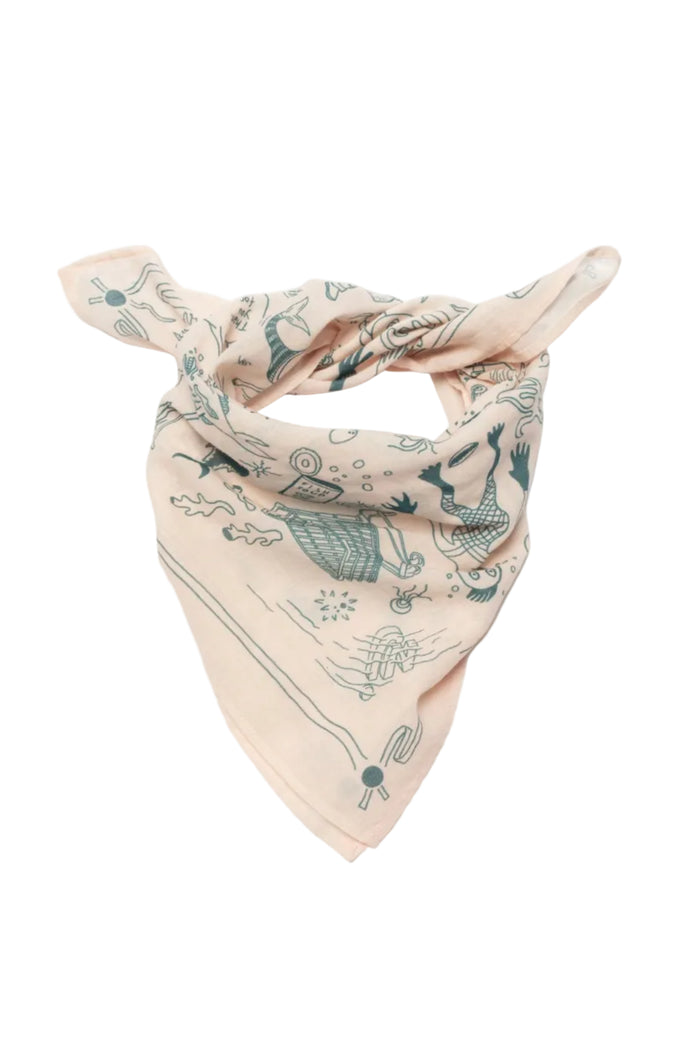 Ingrid Bandana, Deep Sea Doodles, Pink-Halstørklæder-Nudie Jeans-Motorious Copenhagen