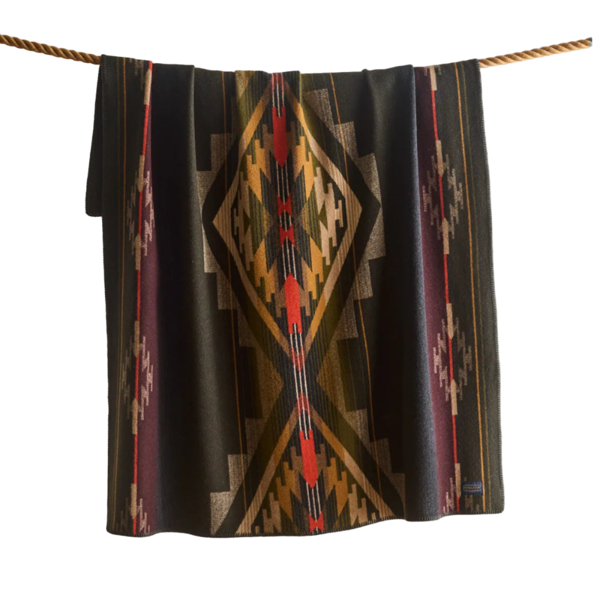 Jacquard Throw Wool Blanket, Tumalo-Tæpper-Pendleton-Motorious Copenhagen