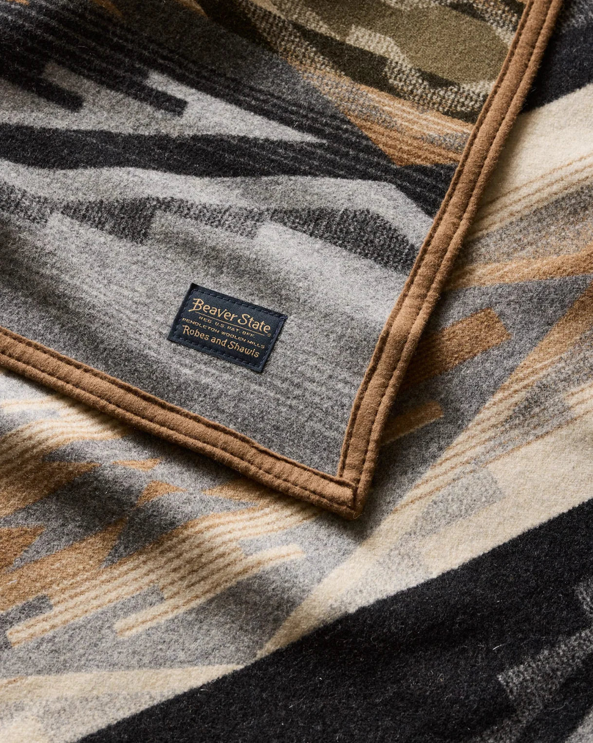 Jacquard Throw Wool Blanket, Tumalo Ridge-Tæpper-Pendleton-Motorious Copenhagen