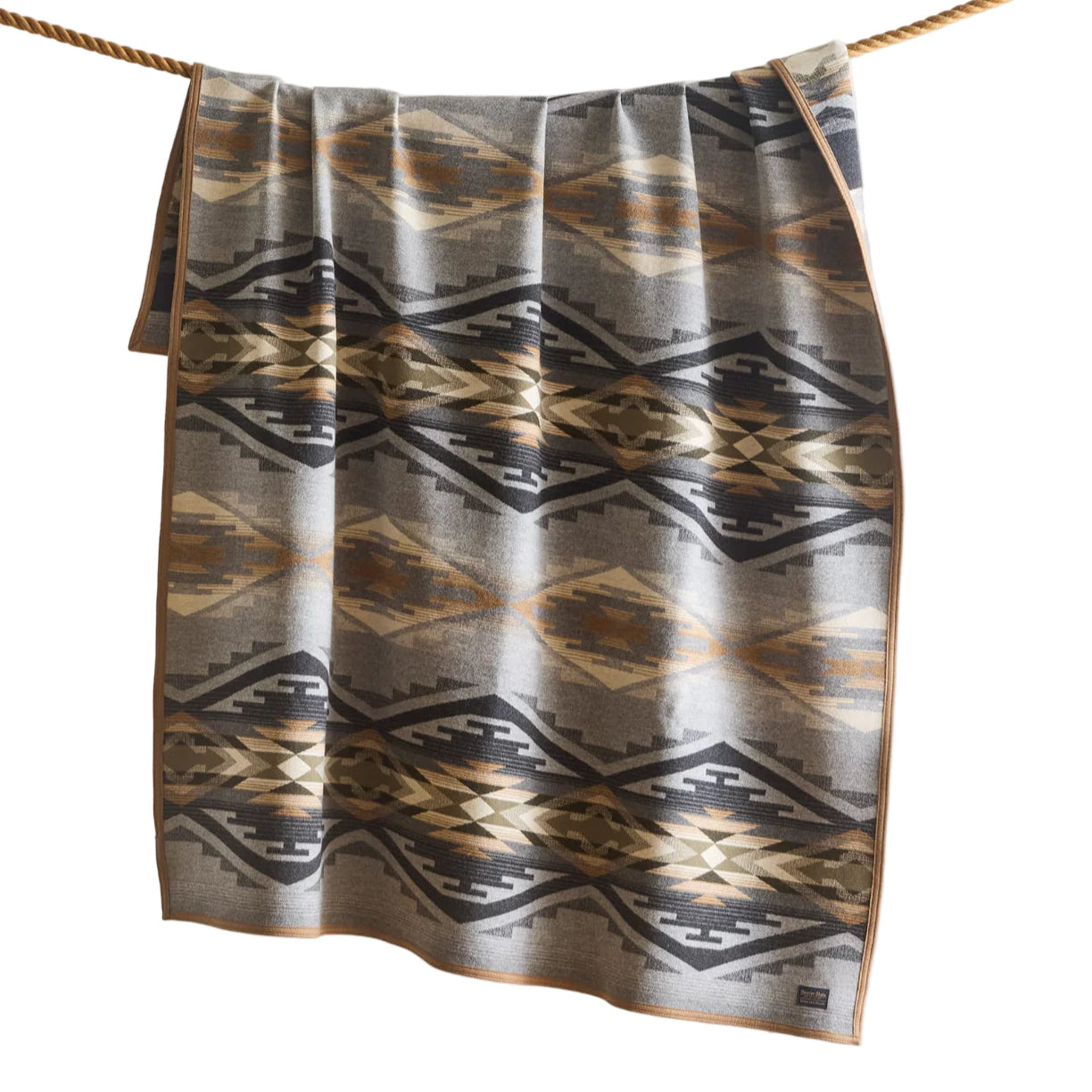 Jacquard Throw Wool Blanket, Tumalo Ridge-Tæpper-Pendleton-Motorious Copenhagen