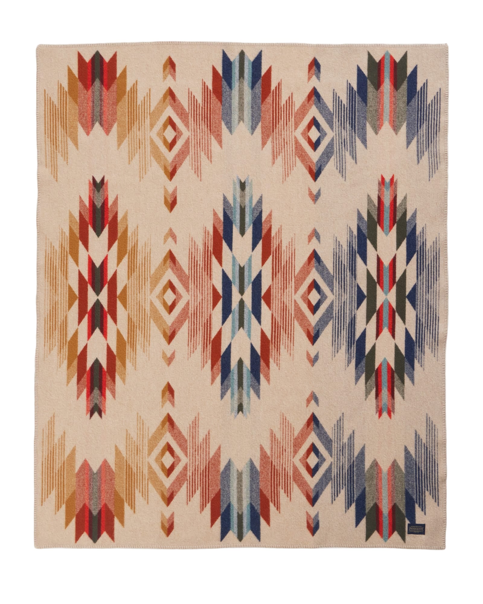 Jacquard Throw Wool Blanket, Wyeth Falls-Tæpper-Pendleton-Motorious Copenhagen