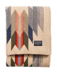 Jacquard Throw Wool Blanket, Wyeth Falls-Tæpper-Pendleton-Motorious Copenhagen