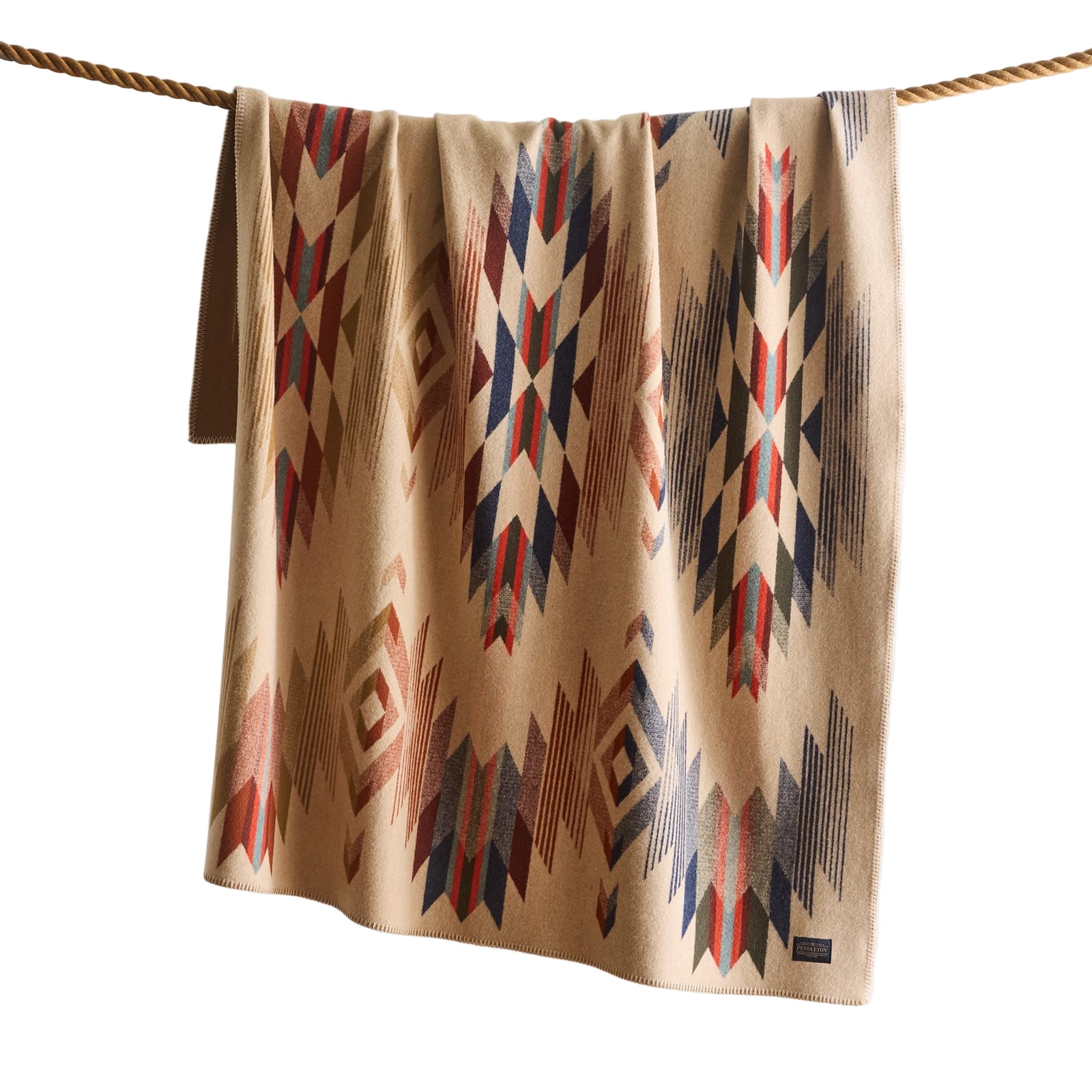 Jacquard Throw Wool Blanket, Wyeth Falls-Tæpper-Pendleton-Motorious Copenhagen
