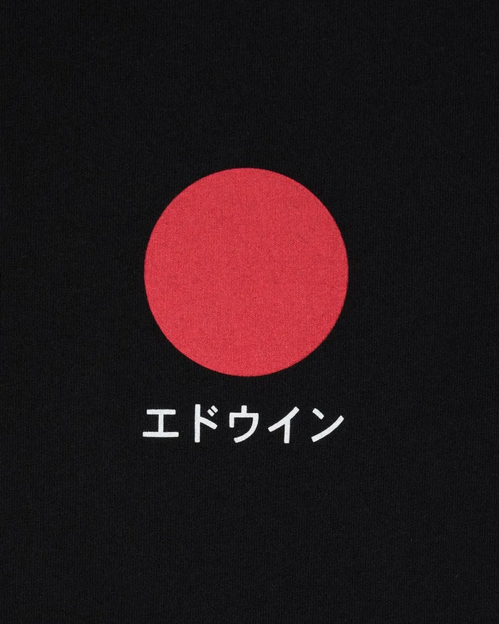 Japanese Sun T-shirt, Black-T-shirts-Edwin-Motorious Copenhagen