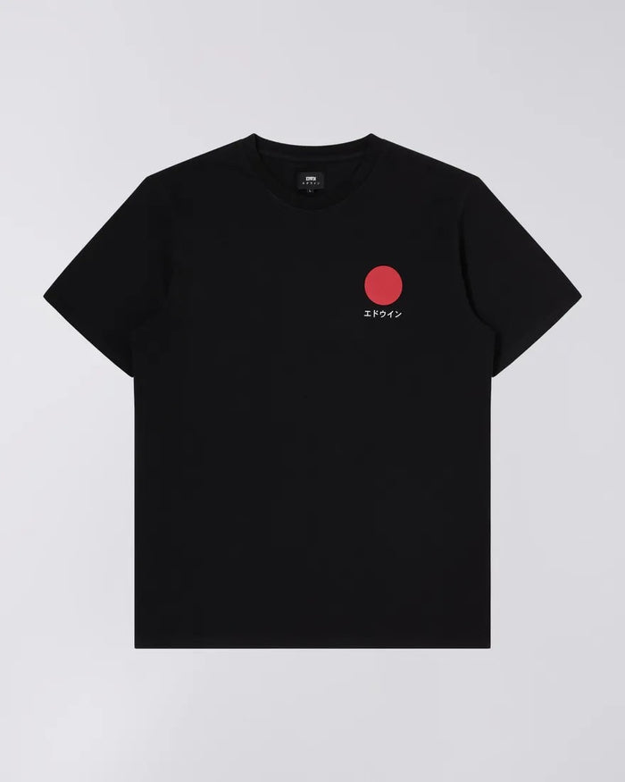 Japanese Sun T-shirt, Black-T-shirts-Edwin-Motorious Copenhagen