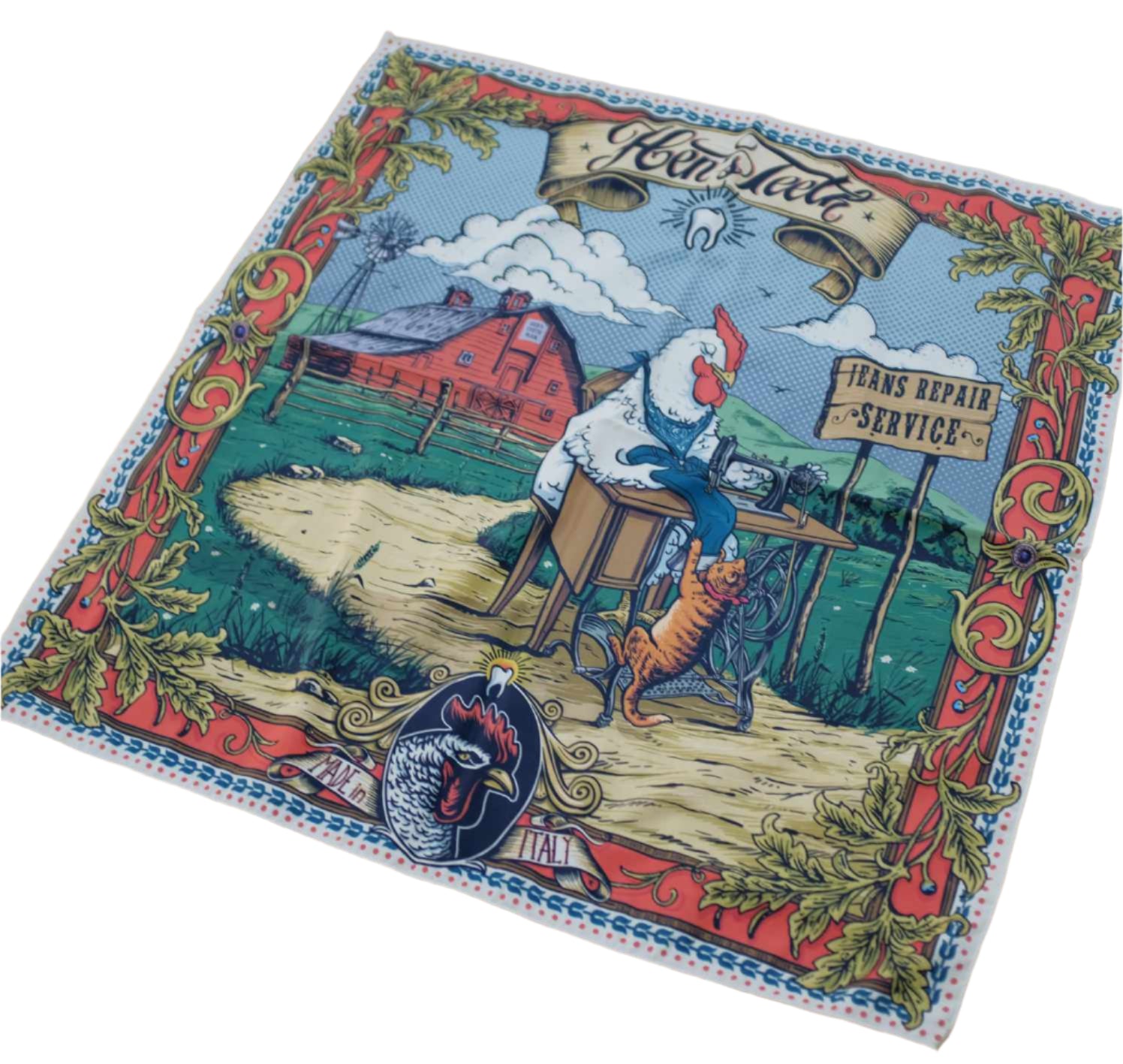 Jeans Repair Services, Bandana-Halstørklæder-Hen's Teeth-Motorious Copenhagen