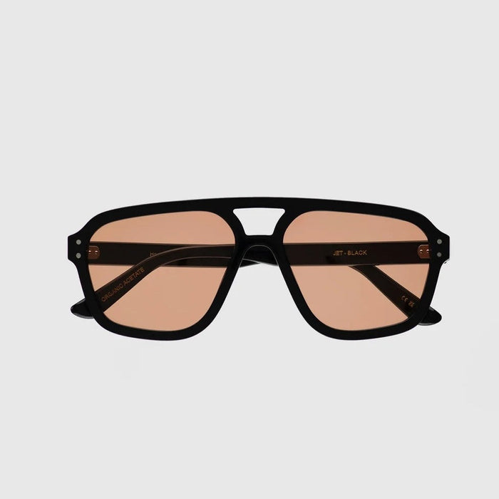 Jet, Black, Orange Solid Lens-Solbriller-Monokel Eyewear-Motorious Copenhagen
