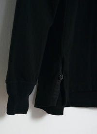 Jonas, Long Sleeve Henley, Black-T-shirts-Hansen Garments-Motorious Copenhagen