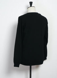 Jonas, Long Sleeve Henley, Black-T-shirts-Hansen Garments-Motorious Copenhagen