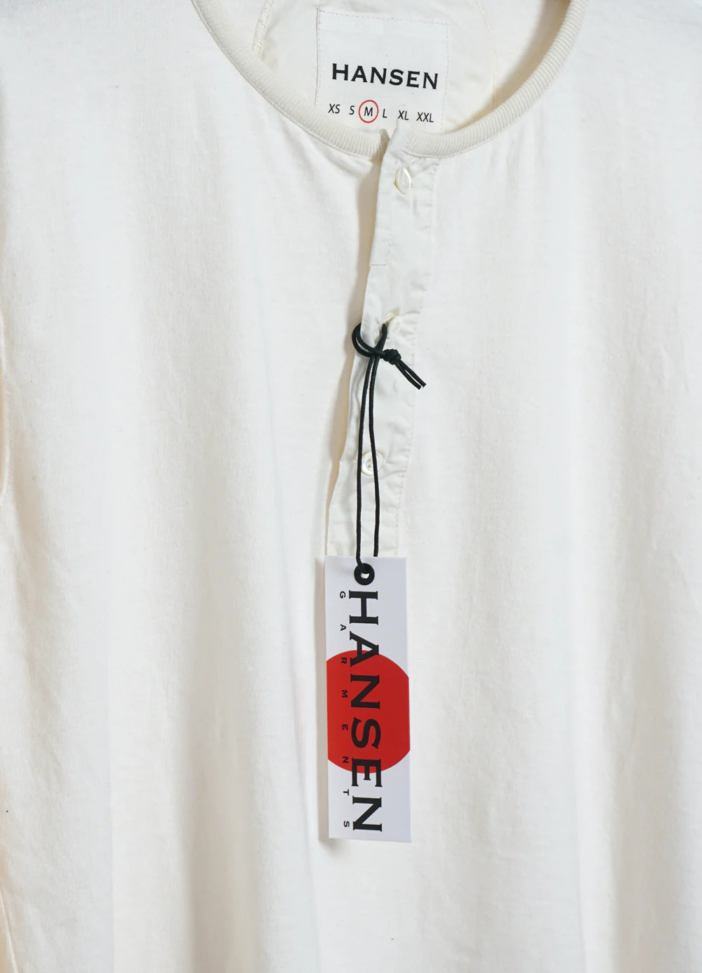 Jonas, Long Sleeve Henley, Off-white-T-shirts-Hansen Garments-Motorious Copenhagen