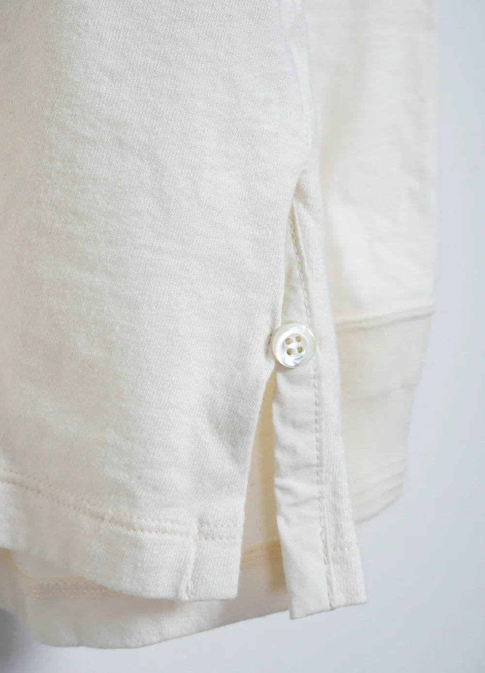 Jonas, Long Sleeve Henley, Off-white-T-shirts-Hansen Garments-Motorious Copenhagen