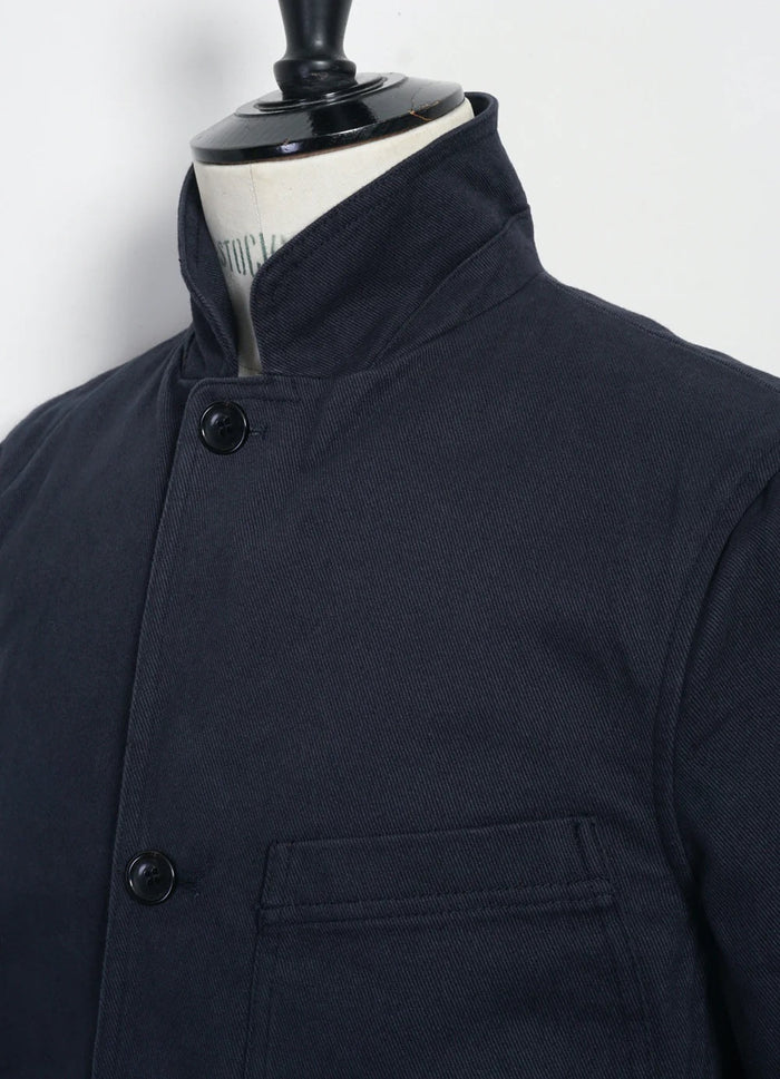Josef, 5-button workwear blazer, Dark Navy-Blazere-Hansen Garments-Motorious Copenhagen