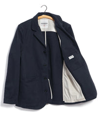 Josef, 5-button workwear blazer, Dark Navy-Blazere-Hansen Garments-Motorious Copenhagen