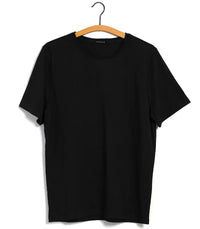 Julian, Crew Neck t-shirt, Black-T-shirts-Hansen Garments-Motorious Copenhagen