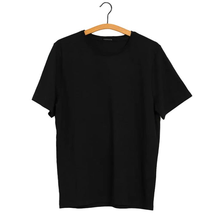 Julian, Crew Neck t-shirt, Black-T-shirts-Hansen Garments-Motorious Copenhagen
