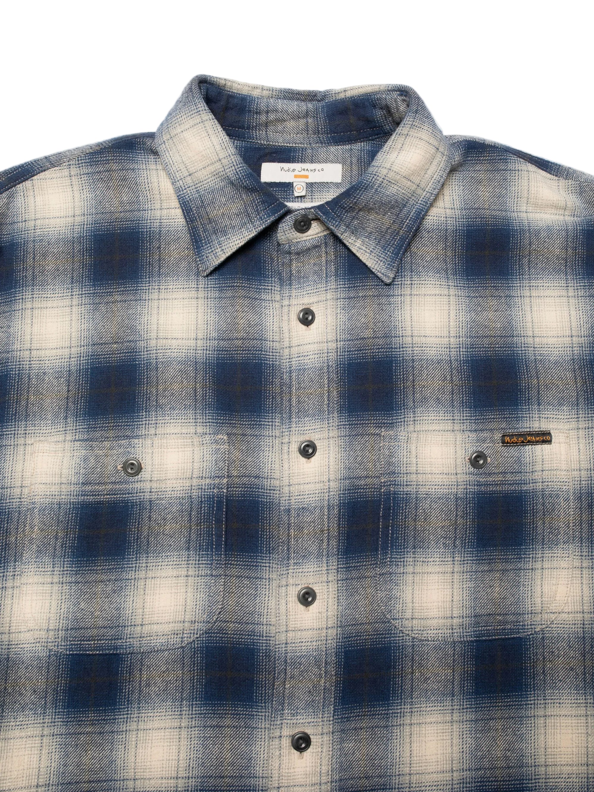Julian Shirt, Check, Blue-Skjorter-Nudie Jeans-Motorious Copenhagen