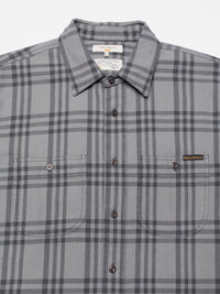 Julian Shirt, Check, Grey-Skjorter-Nudie Jeans-Motorious Copenhagen