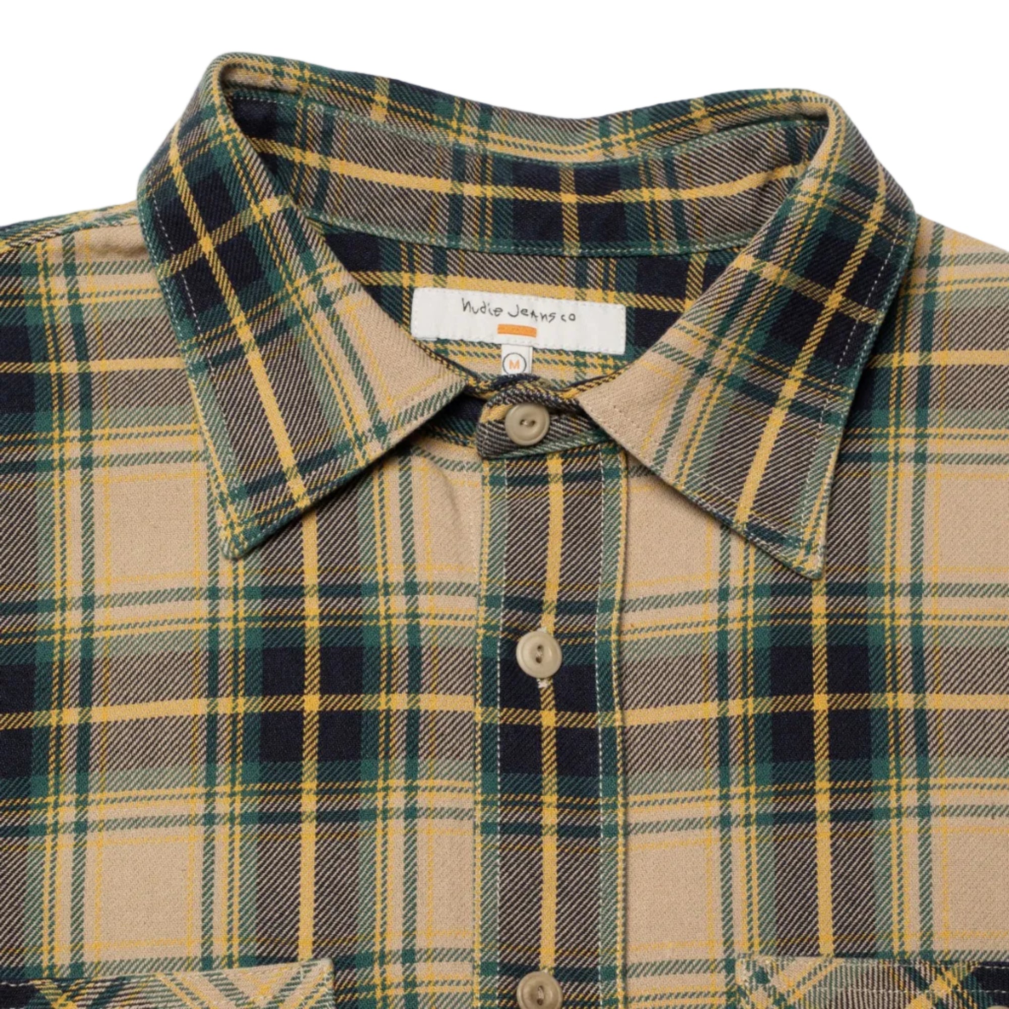 Julian Shirt, Tartan Check, Green/Navy/Yellow-Jakker-Nudie Jeans-Motorious Copenhagen