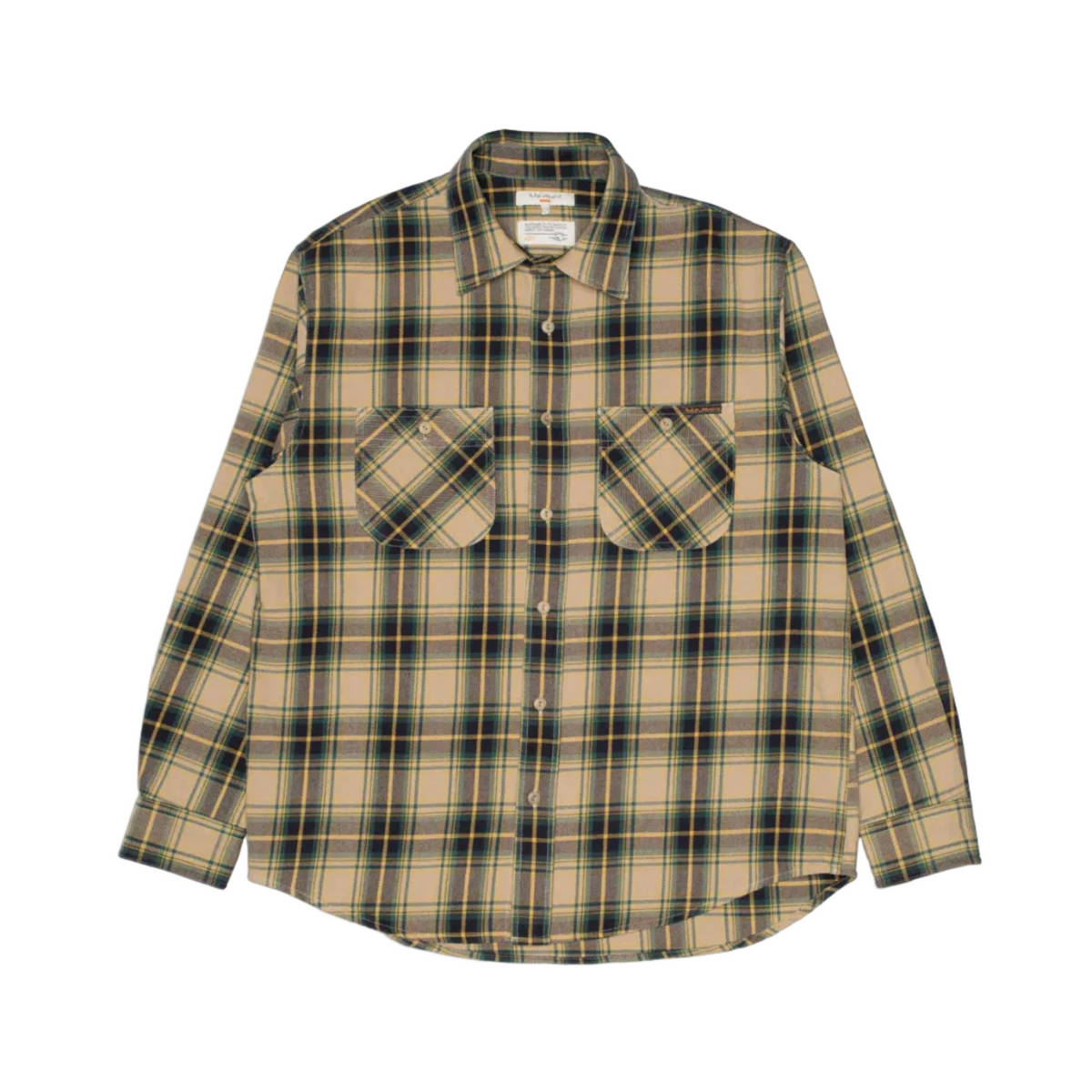 Julian Shirt, Tartan Check, Green/Navy/Yellow-Jakker-Nudie Jeans-Motorious Copenhagen