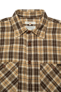 Julian Worker Shirt, Check Brown-Skjorter-Nudie Jeans-Motorious Copenhagen