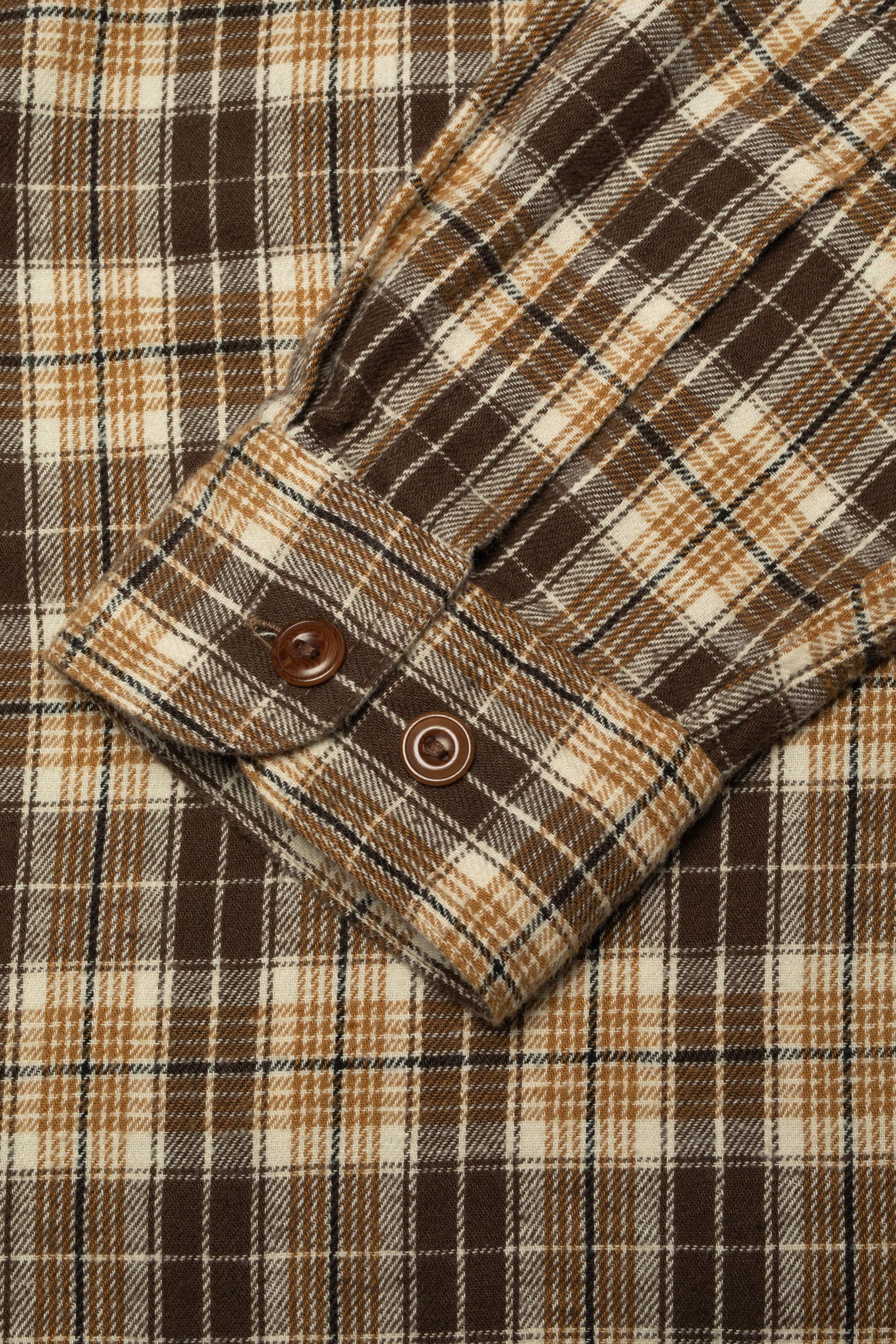 Julian Worker Shirt, Check Brown-Skjorter-Nudie Jeans-Motorious Copenhagen