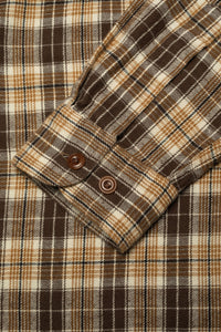 Julian Worker Shirt, Check Brown-Skjorter-Nudie Jeans-Motorious Copenhagen