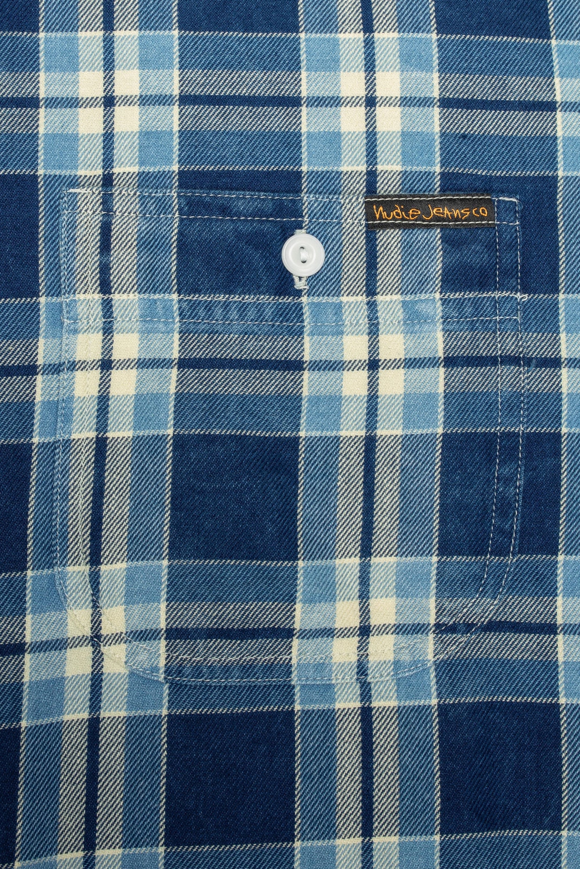 Julian Worker Shirt, Indigo-Skjorter-Nudie Jeans-Motorious Copenhagen