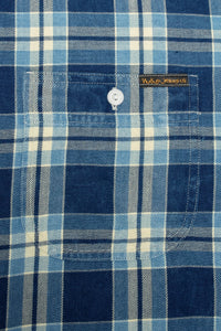 Julian Worker Shirt, Indigo-Skjorter-Nudie Jeans-Motorious Copenhagen