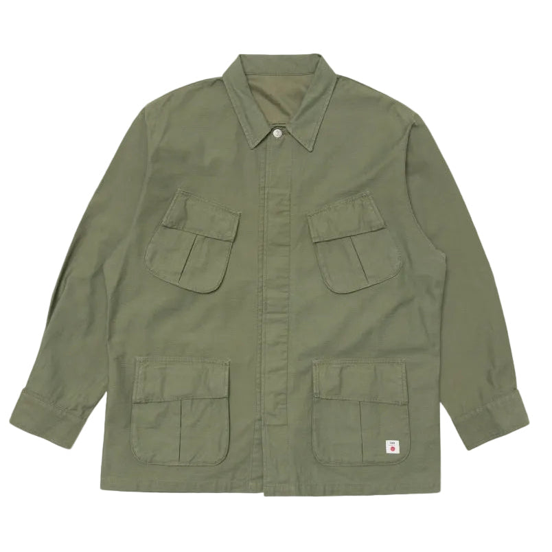 Jungle Shirt, Olive-Skjorter-Edwin-Motorious Copenhagen