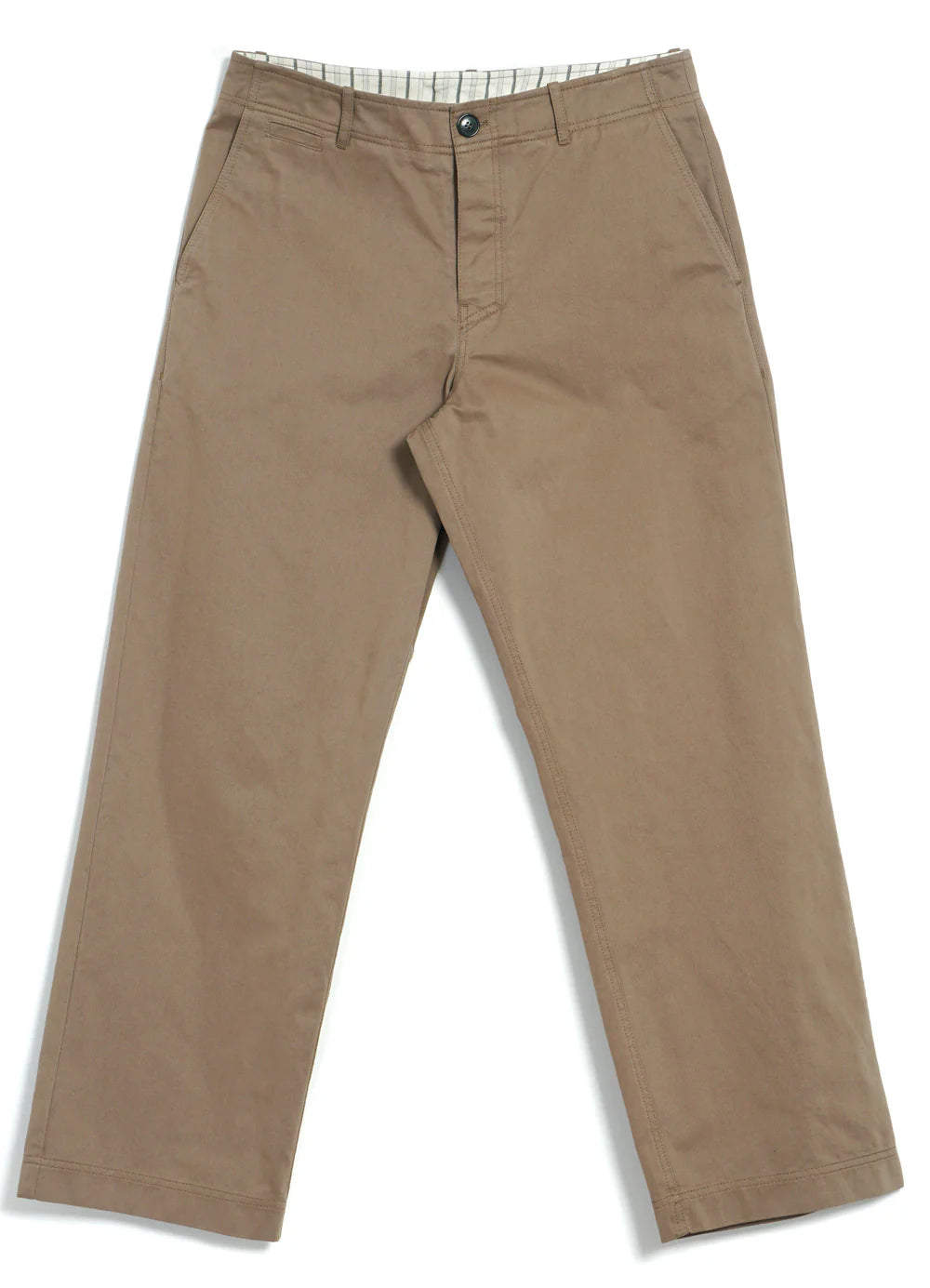 Keld, Straight Cut Trousers, Beige-Bukser-Hansen Garments-Motorious Copenhagen