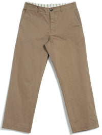 Keld, Straight Cut Trousers, Beige-Bukser-Hansen Garments-Motorious Copenhagen