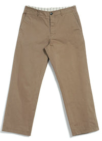 Keld, Straight Cut Trousers, Beige-Bukser-Hansen Garments-Motorious Copenhagen