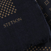 Kelmore, Wool Scarf, Navy-Halstørklæder-Stetson-Motorious Copenhagen