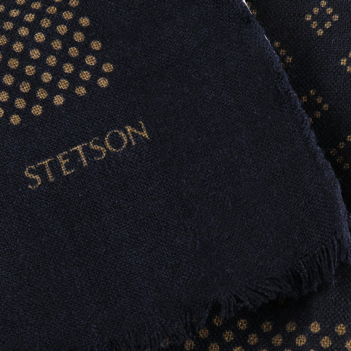 Kelmore, Wool Scarf, Navy-Halstørklæder-Stetson-Motorious Copenhagen