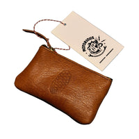 Key pouch with zip, Cognac-Tasker-Kalos and Sons-Motorious Copenhagen
