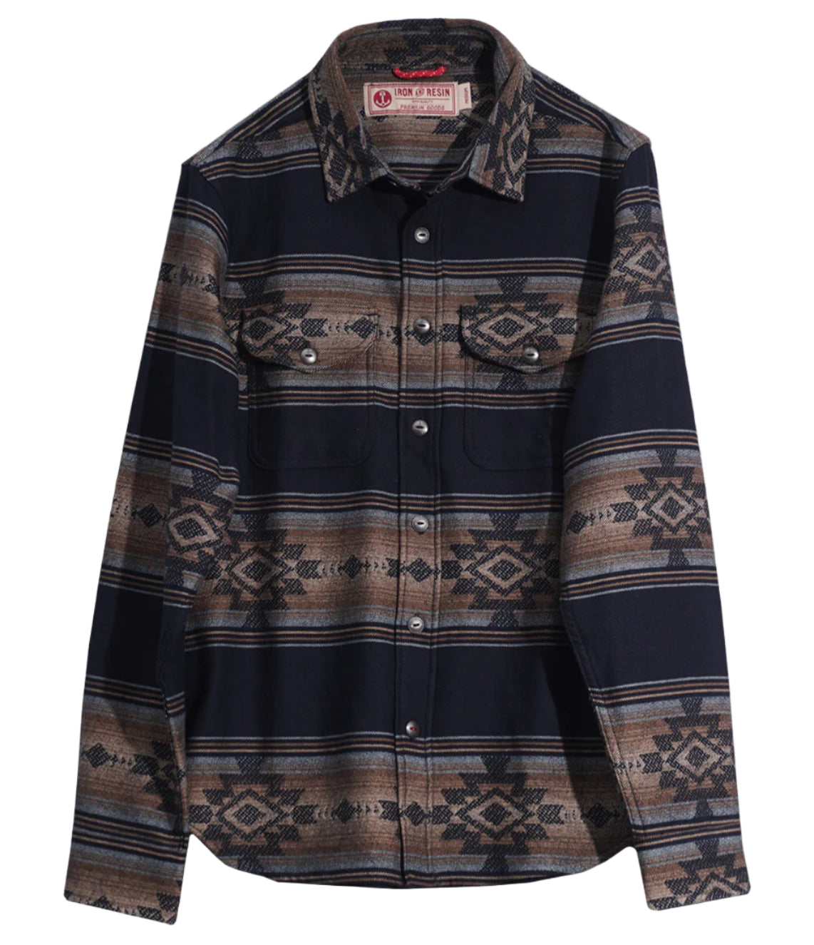 Klamath Shirt, Cotton-Jacquard, Blue-Skjorter-Iron & Resin-Motorious Copenhagen