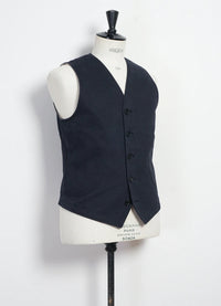 Knud, Workwear waistcoat, Dark Navy-Veste-Hansen Garments-Motorious Copenhagen