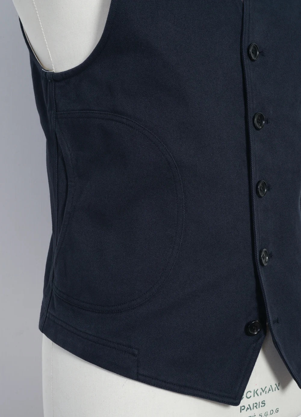 Knud, Workwear waistcoat, Dark Navy-Veste-Hansen Garments-Motorious Copenhagen