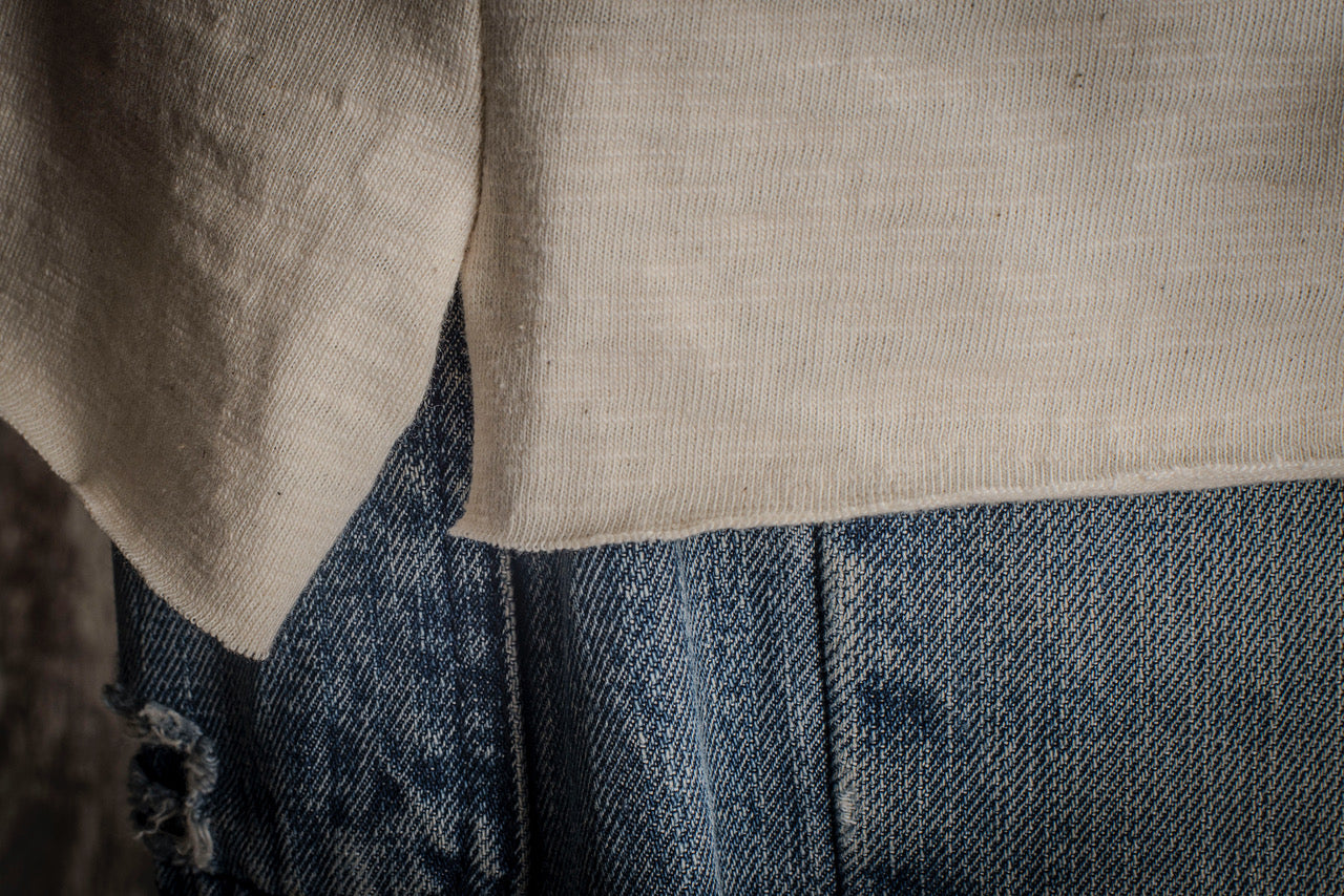La marinière Sailor T-shirt, Long Sleeve, Natural-T-shirts-Fleurs de Bagne-Motorious Copenhagen