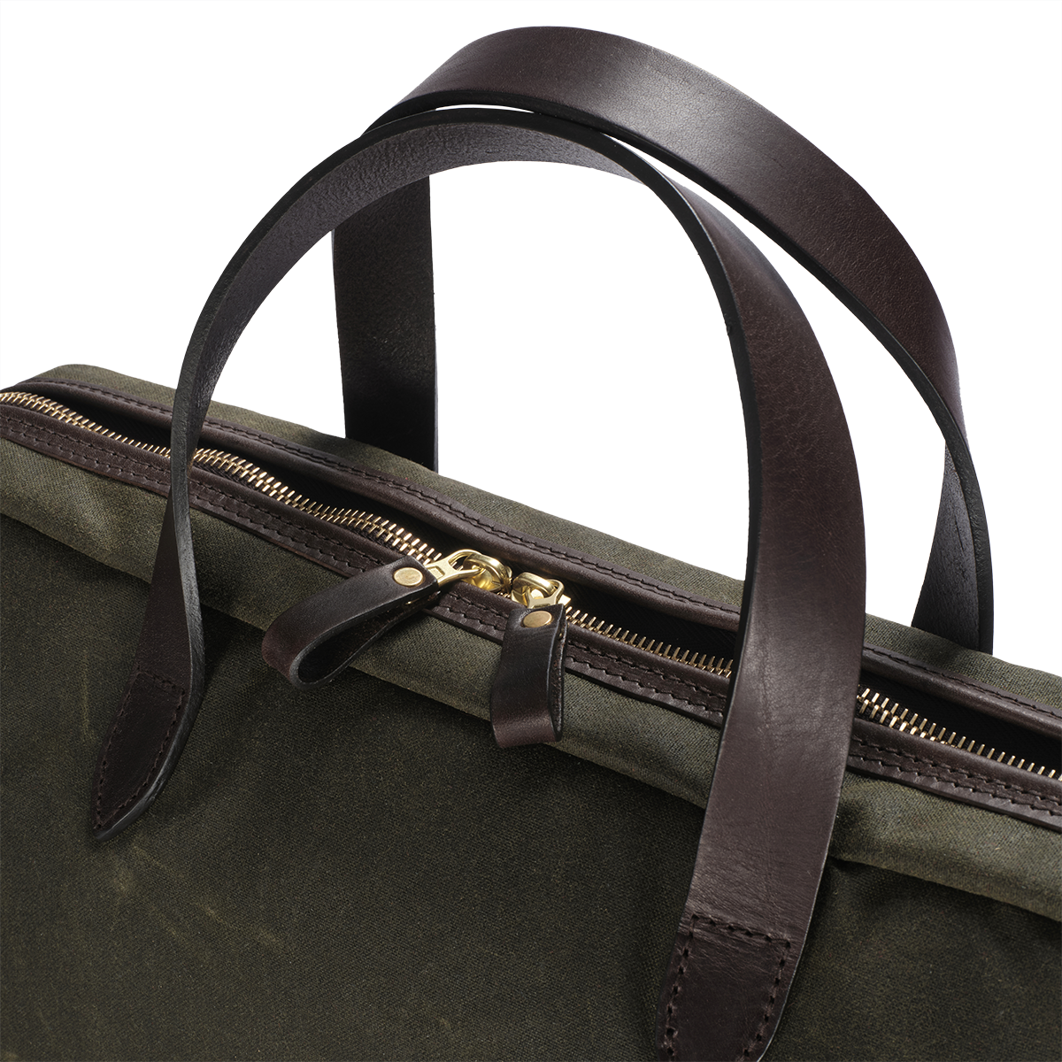 Laptop Bag, Light Waxed, Green-Tasker-Croots England-Motorious Copenhagen