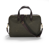 Laptop Bag, Light Waxed, Green-Tasker-Croots England-Motorious Copenhagen