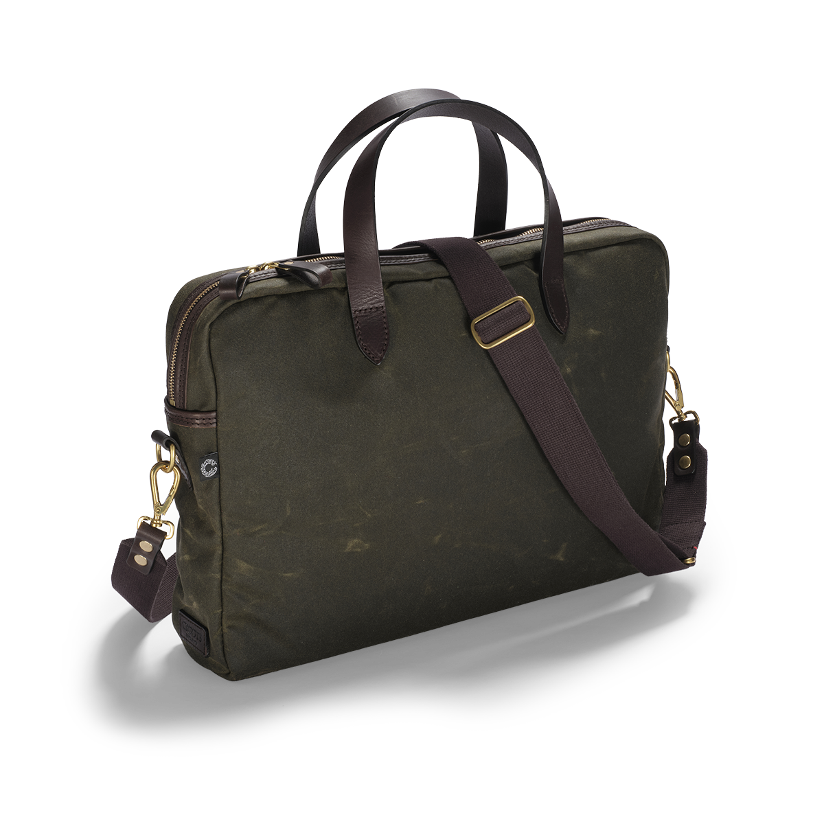 Laptop Bag, Light Waxed, Green-Tasker-Croots England-Motorious Copenhagen