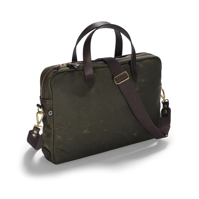 Laptop Bag, Light Waxed, Green-Tasker-Croots England-Motorious Copenhagen