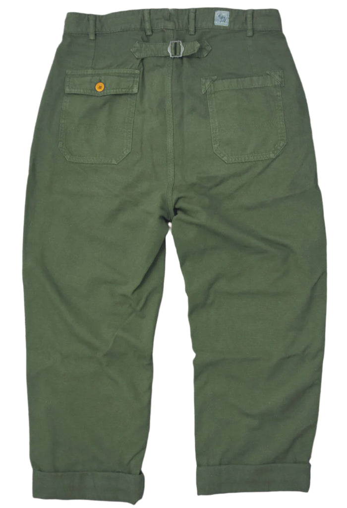 Light Canvas Pants, Military Green-Bukser-Hen's Teeth-Motorious Copenhagen